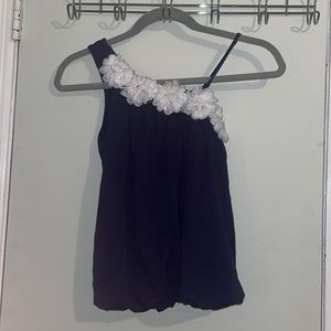 KIDDO flower rim tank top